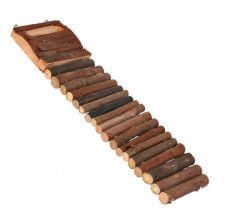 Деревянная лестница для грызунов Ladder with Food Bowl 27.5 x 7 см Trixie BGL-TX-2285