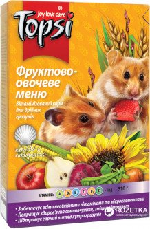 Корм для грызунов Topsi Фруктово-овощное меню 510 г (4820122208247)