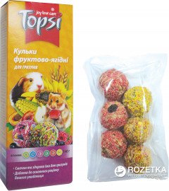 Корм для грызунов Topsi Колобки фруктово-ягодные 140 г (4820122208704)