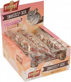 Набор лакомств для шиншилл Vitapol Smakers Box с фруктами и орехами 12 шт (5904479131355/5904479031358)